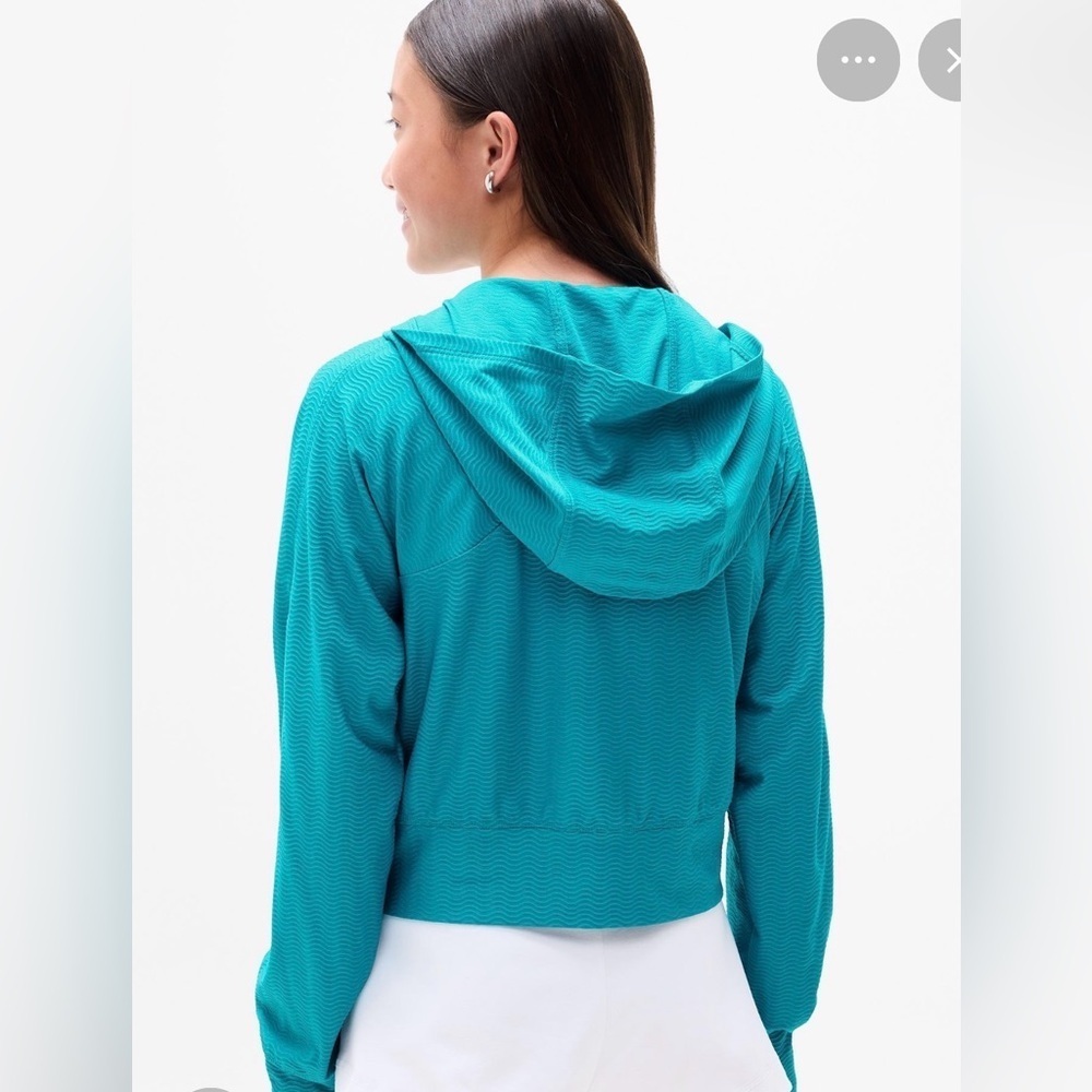 NWT Athleta Girl Serve UPF Coastal Teal Jacket Size L/12